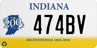 IN license plate 474BV