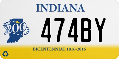 IN license plate 474BY