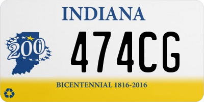 IN license plate 474CG