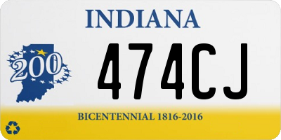 IN license plate 474CJ