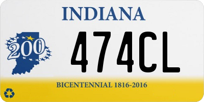 IN license plate 474CL