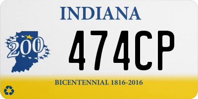 IN license plate 474CP