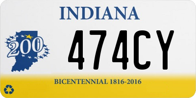 IN license plate 474CY