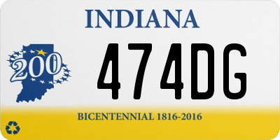 IN license plate 474DG