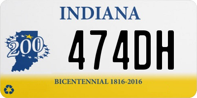 IN license plate 474DH
