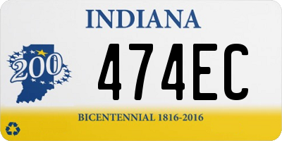 IN license plate 474EC