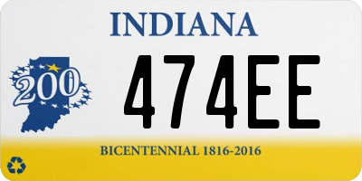 IN license plate 474EE