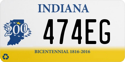 IN license plate 474EG