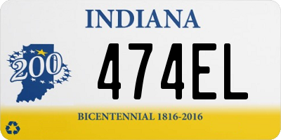 IN license plate 474EL
