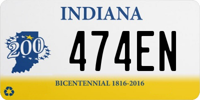 IN license plate 474EN
