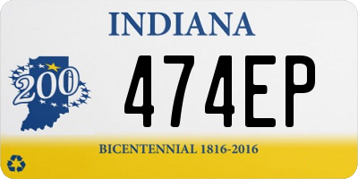 IN license plate 474EP