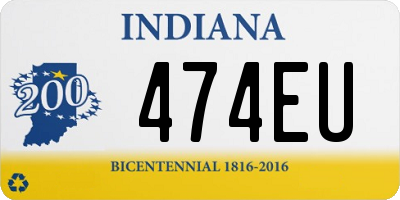 IN license plate 474EU