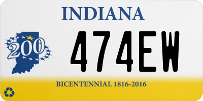IN license plate 474EW