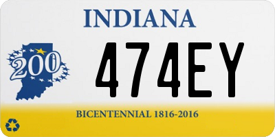 IN license plate 474EY