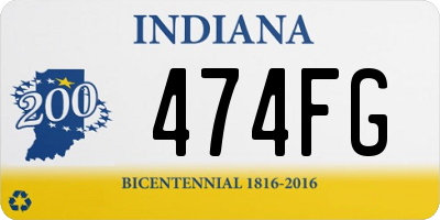 IN license plate 474FG