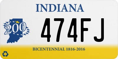 IN license plate 474FJ