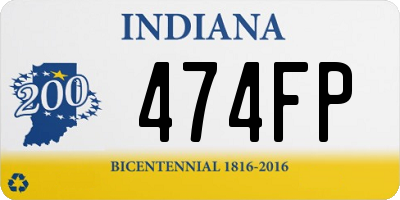 IN license plate 474FP