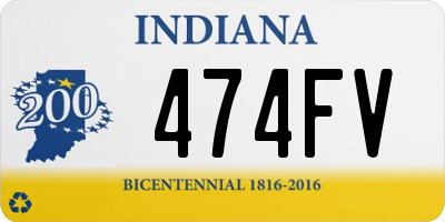 IN license plate 474FV