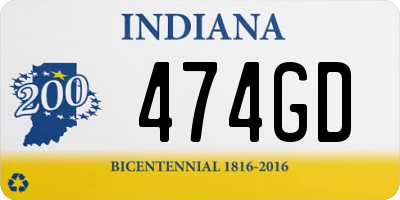 IN license plate 474GD