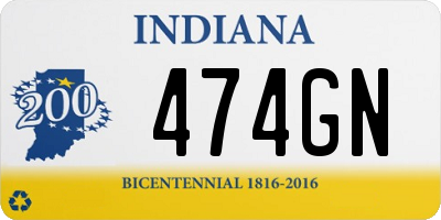 IN license plate 474GN