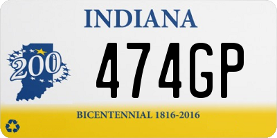 IN license plate 474GP