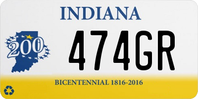 IN license plate 474GR