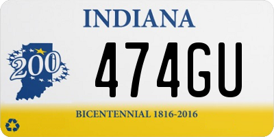 IN license plate 474GU