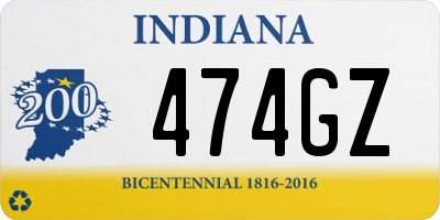 IN license plate 474GZ
