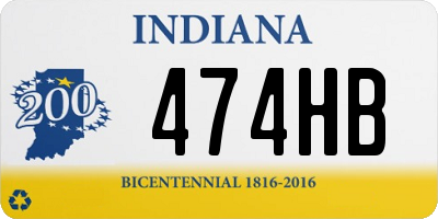 IN license plate 474HB