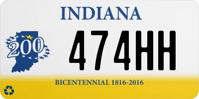 IN license plate 474HH