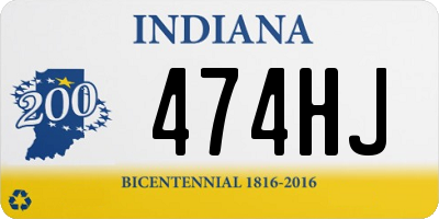 IN license plate 474HJ