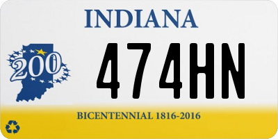 IN license plate 474HN