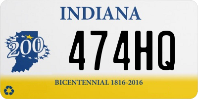 IN license plate 474HQ