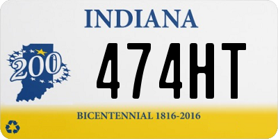 IN license plate 474HT