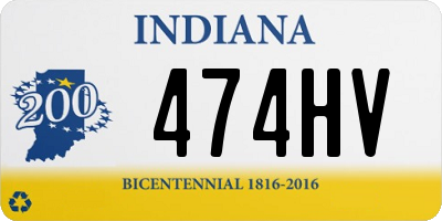 IN license plate 474HV