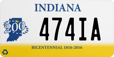 IN license plate 474IA