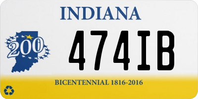 IN license plate 474IB