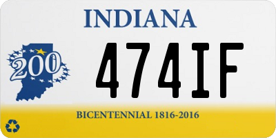 IN license plate 474IF