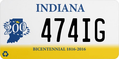 IN license plate 474IG