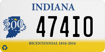 IN license plate 474IO