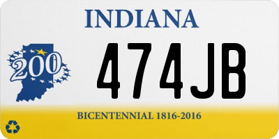 IN license plate 474JB