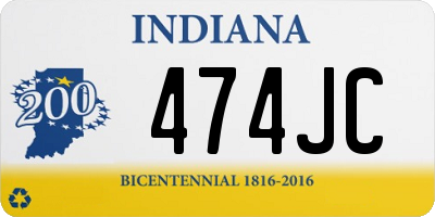 IN license plate 474JC