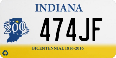 IN license plate 474JF