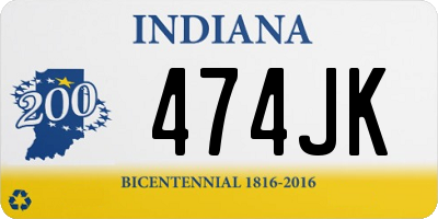 IN license plate 474JK