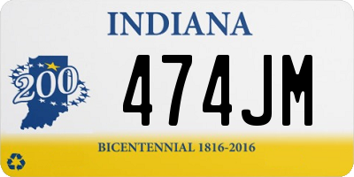 IN license plate 474JM