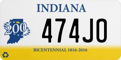 IN license plate 474JO