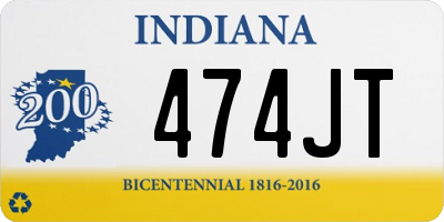 IN license plate 474JT