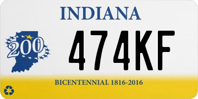 IN license plate 474KF