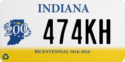 IN license plate 474KH