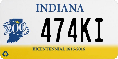 IN license plate 474KI